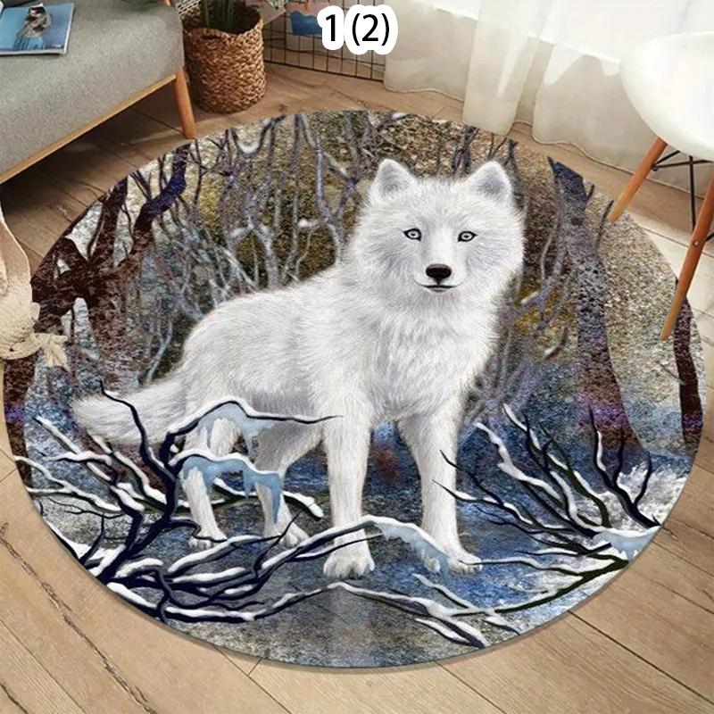 Clover White Cat Pattern Round Area Rug Fresh Healing Style Non-Slip Floor Carpet for Living Rooms Warm Home Decor Areas 80cm
Clover White Cat Pattern Round Area Rug Fresh Healing Style Non-Slip Floor Carpet for Living Rooms Warm Home Decor Areas 80cm