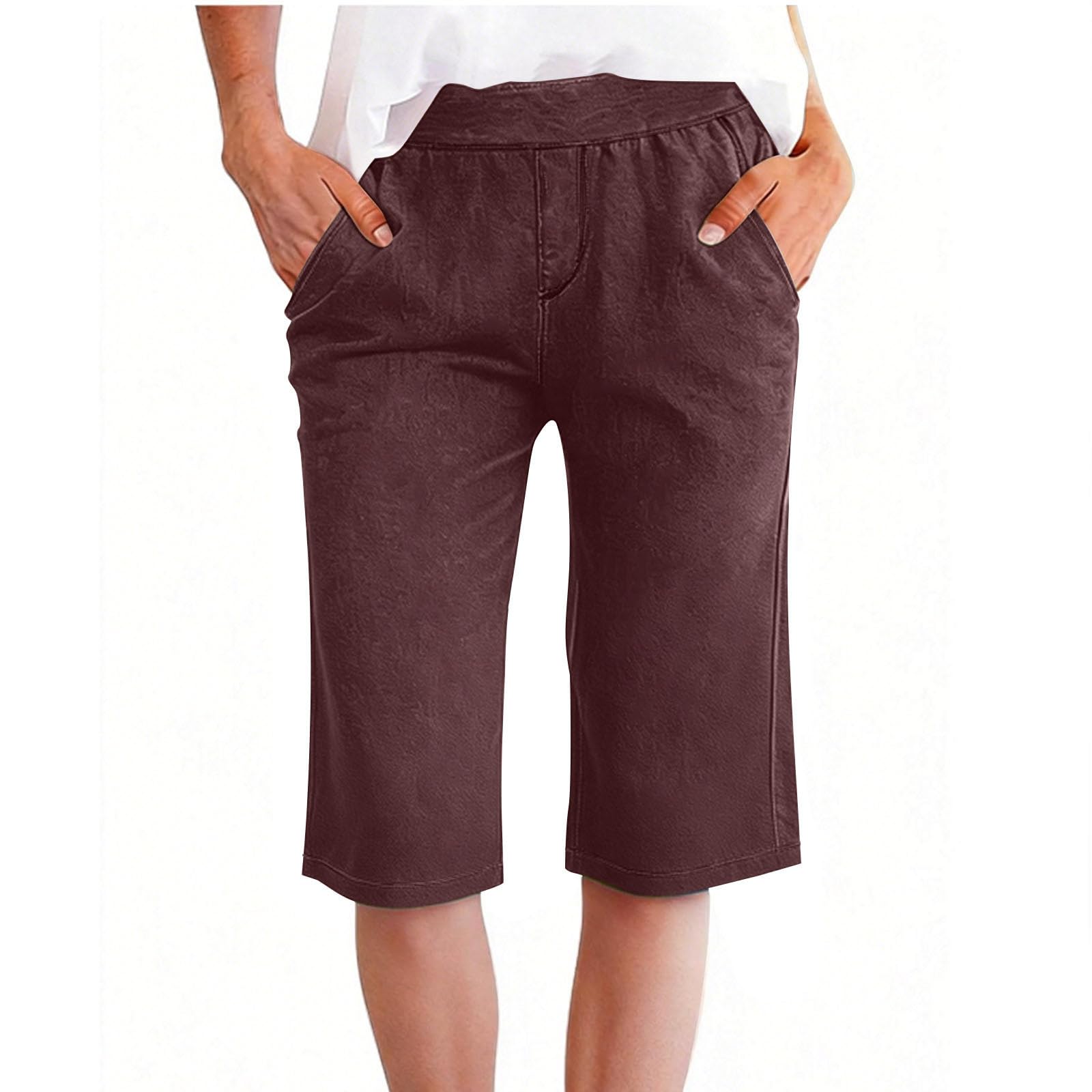 Women s Casual -Color Drawstring Denim-Look Athletic Shorts XXL винний
Women s Casual -Color Drawstring Denim-Look Athletic Shorts XXL винний