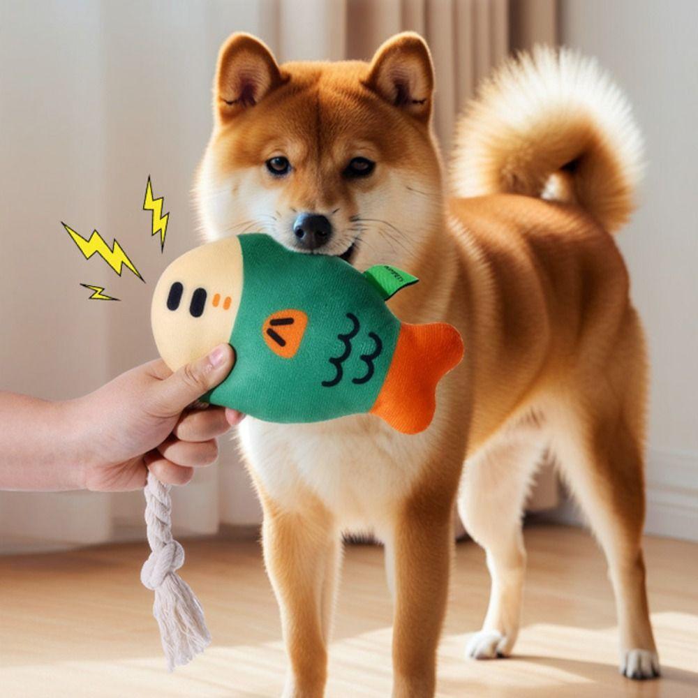 Plush Dog Squeaky Toy Fish Shaped Grind Teeth Toy Cute Chew Play Toy for Relieve Boredom зелёный
Plush Dog Squeaky Toy Fish Shaped Grind Teeth Toy Cute Chew Play Toy for Relieve Boredom зелёный