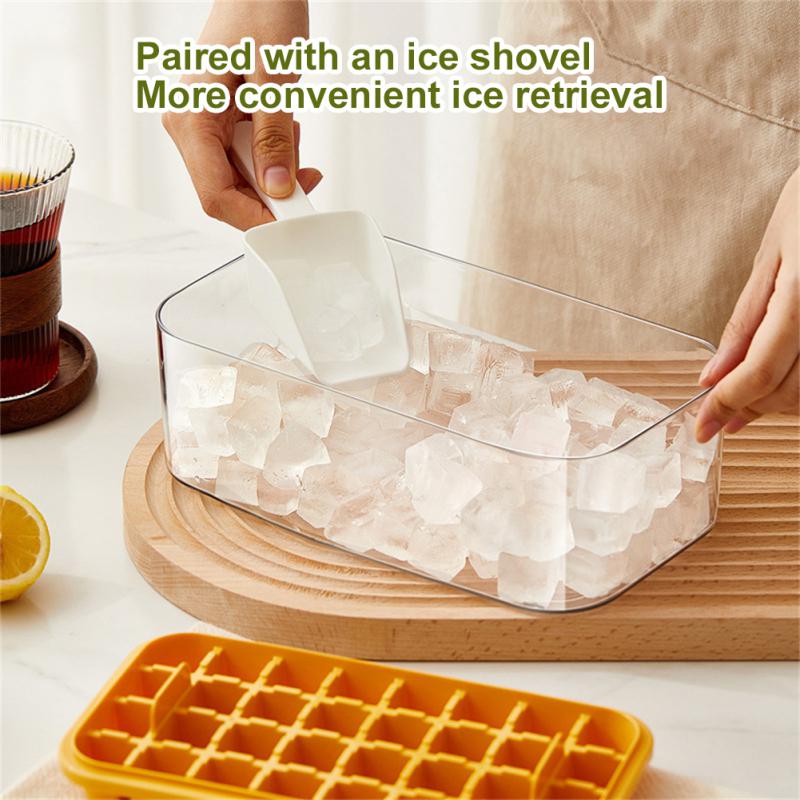 One-button Press Type Ice Mold Box Plastics Ice Cube Maker Ice Tray Mold With Storage Box With Lid Bar Kitchen Accessories
One-button Press Type Ice Mold Box Plastics Ice Cube Maker Ice Tray Mold With Storage Box With Lid Bar Kitchen Accessories