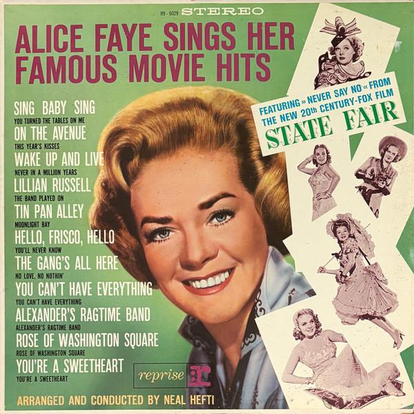 Виниловая пластинка ALICE FAYE Алиса Фэй поет свои знаменитые песни из фильмов H R96029 Reprise Records 1962 США Поп Б/у
Виниловая пластинка ALICE FAYE Алиса Фэй поет свои знаменитые песни из фильмов H R96029 Reprise Records 1962 США Поп Б/у