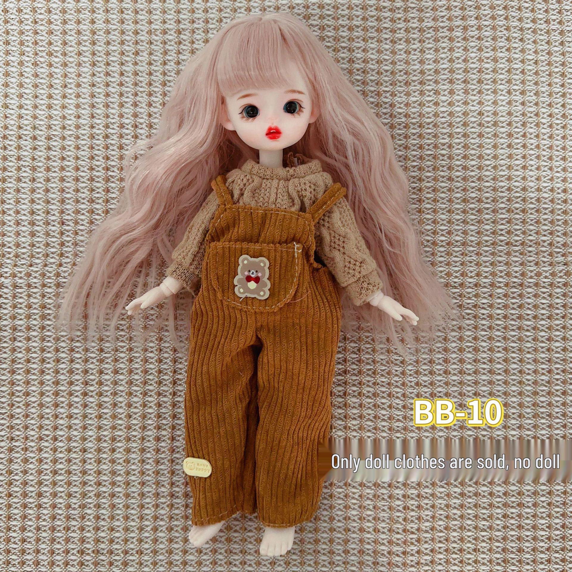 Комплект одежды для куклы BJD 30 см: Милые и Модные Повседневные Комбинезоны для Полного Тела и Кукол-Призраков 30 cm doll clothes set (doll not included)
Комплект одежды для куклы BJD 30 см: Милые и Модные Повседневные Комбинезоны для Полного Тела и Кукол-Призраков 30 cm doll clothes set (doll not included)