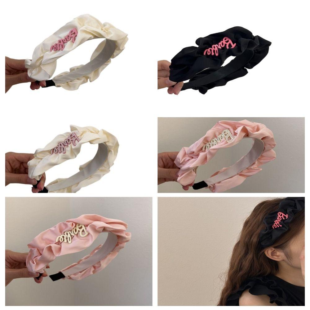 Soft Wide-brimmed Wrinkled Hair Hoop Rhinestone Sweet Hair Hoop Pleated Lace Headband Temperament
Soft Wide-brimmed Wrinkled Hair Hoop Rhinestone Sweet Hair Hoop Pleated Lace Headband Temperament