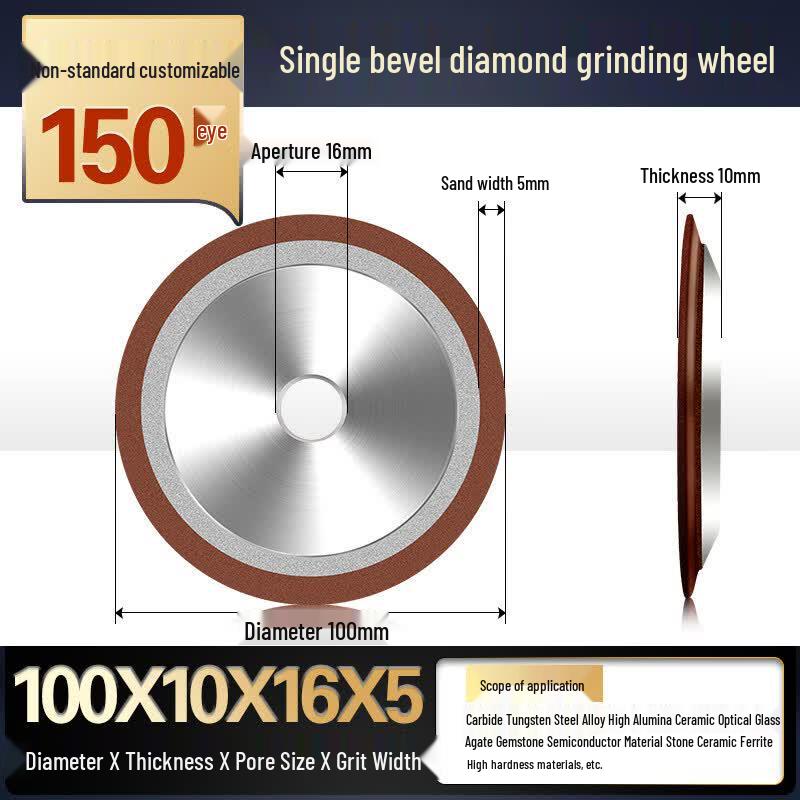 Jun Ding Ying Single Bevel Diamond Grinding Wheel
Jun Ding Ying Single Bevel Diamond Grinding Wheel