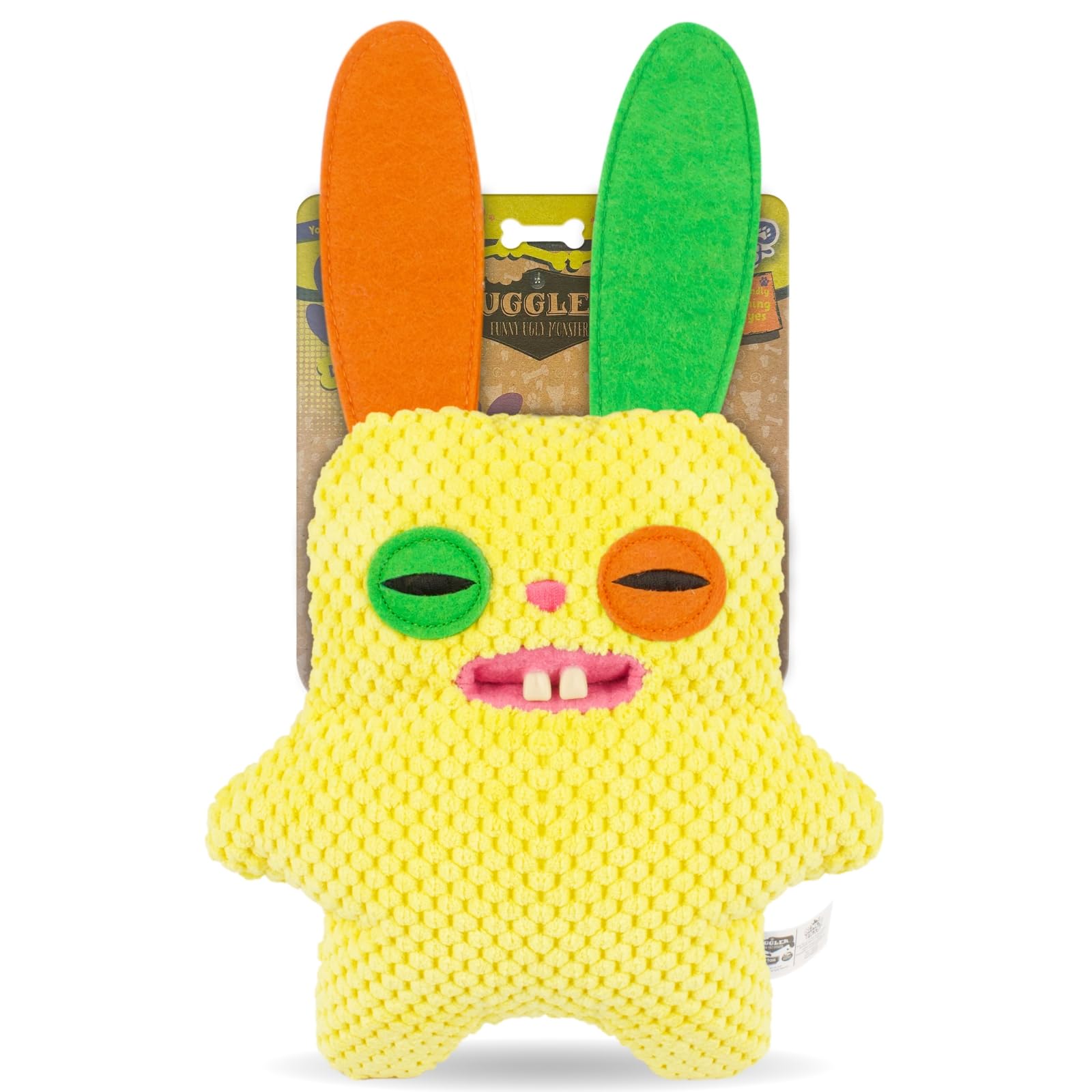 Fuggler Rabbit Yellow Squeaky Dog Authentic Toy,
Fuggler Rabbit Yellow Squeaky Dog Authentic Toy,