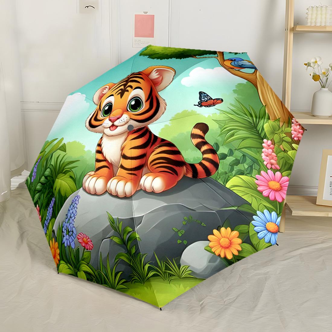 Jungle Animal Friends Compact Travel Automatic Umbrella Retractable Design with 8-Rib Durability Lightweight Durable Everyday Carry Umbrella
Jungle Animal Friends Compact Travel Automatic Umbrella Retractable Design with 8-Rib Durability Lightweight Durable Everyday Carry Umbrella