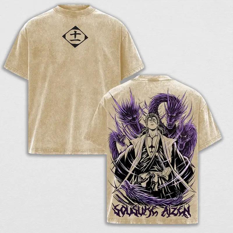 Anime BLEACH Aizen Sousuke Graphic T Shirt Men Short Sleeve Clothing Casual Cotton Tshirt Vintage Washed T-shirt Harajuku Tops S
Anime BLEACH Aizen Sousuke Graphic T Shirt Men Short Sleeve Clothing Casual Cotton Tshirt Vintage Washed T-shirt Harajuku Tops S