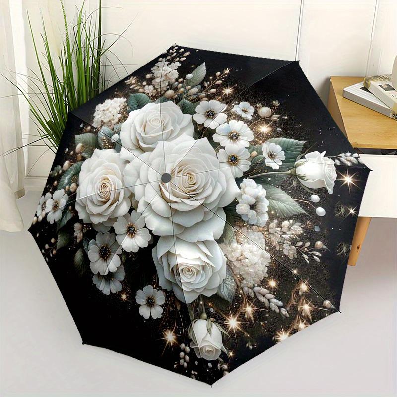 1pc Elegant White Floral Bouquet Umbrella with Plastic Handle,Suitable for All Seasons Home Travel Outdoor UmbrellaB1809
1pc Elegant White Floral Bouquet Umbrella with Plastic Handle,Suitable for All Seasons Home Travel Outdoor UmbrellaB1809