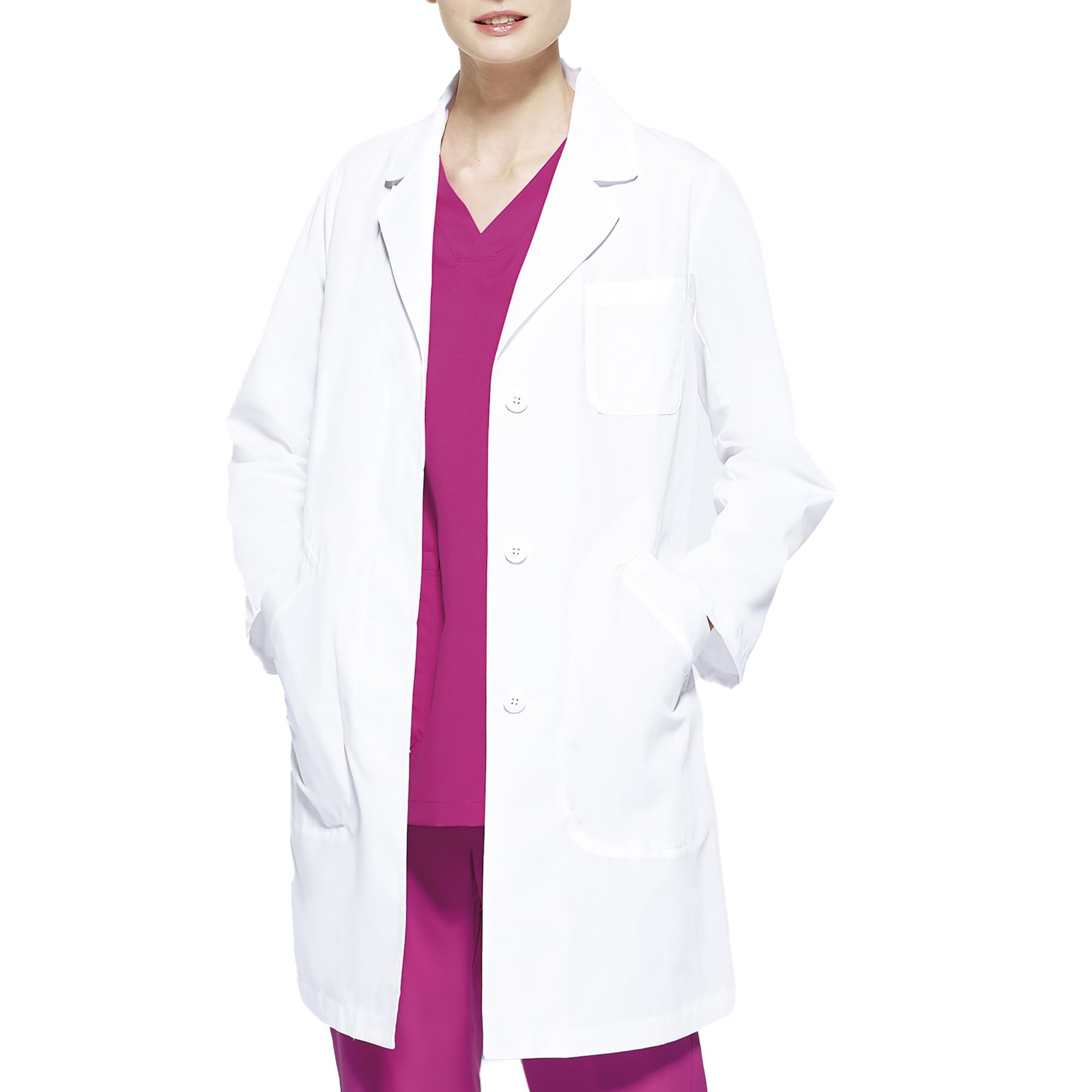 Mizuno Women s Easy-Care Doctor s Coat, Long Sleeved, Antibacterial, Stain-Resistant, with Drawstrings, Concealed Placket, Comfortable for Medical, Wh
Mizuno Women s Easy-Care Doctor s Coat, Long Sleeved, Antibacterial, Stain-Resistant, with Drawstrings, Concealed Placket, Comfortable for Medical, Wh