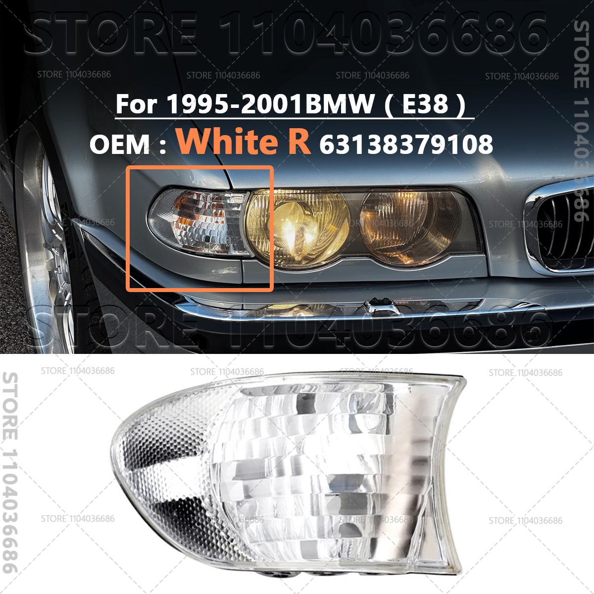 For 1995-2001 E38 BMW 740i 740iL 740iLP 750iL Front Turn Signal Corner Lights Parking Lamps (No Bulbs) 63138379107 63138379108
For 1995-2001 E38 BMW 740i 740iL 740iLP 750iL Front Turn Signal Corner Lights Parking Lamps (No Bulbs) 63138379107 63138379108