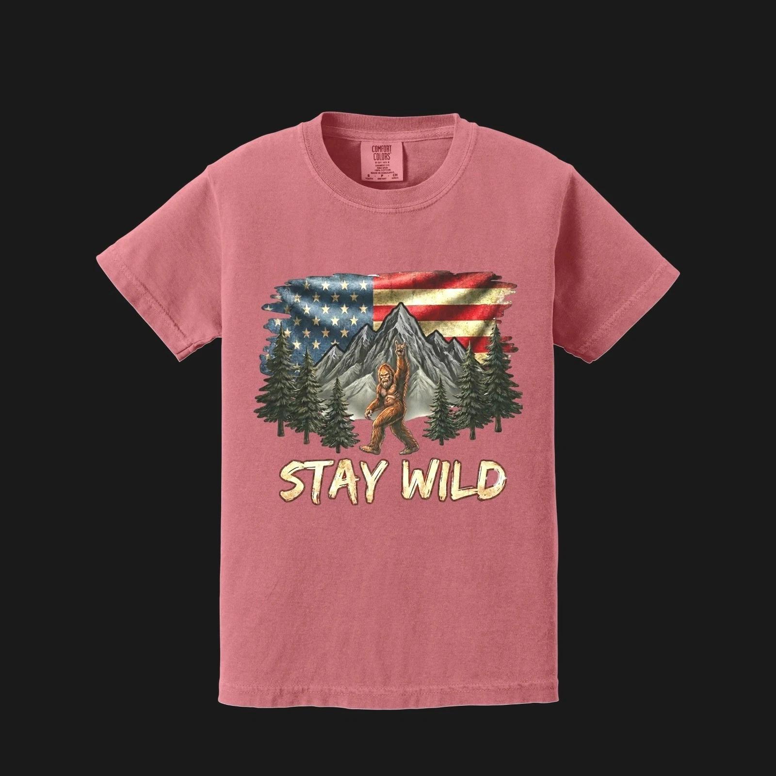 Vintage Distressed Bigfoot Stay Wild USA Flag Unisex, Adult Tees 130
Vintage Distressed Bigfoot Stay Wild USA Flag Unisex, Adult Tees 130