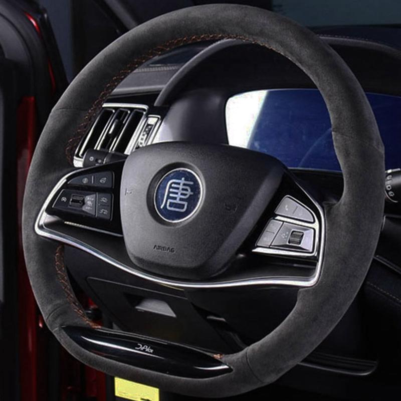 Пользовательский замшевый чехол на руль автомобиля, 100% подходит для BYD-2022 Han EV/DM Tang DM/E9, аксессуары для салона автомобиля, рулевое управление
Пользовательский замшевый чехол на руль автомобиля, 100% подходит для BYD-2022 Han EV/DM Tang DM/E9, аксессуары для салона автомобиля, рулевое управление