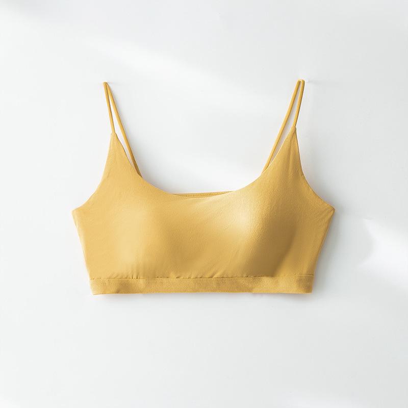 Spaghetti Strap Anti-Exposure Sports Bra with Chest Pads for Girls and Women Yoga Large жовтий
Spaghetti Strap Anti-Exposure Sports Bra with Chest Pads for Girls and Women Yoga Large жовтий