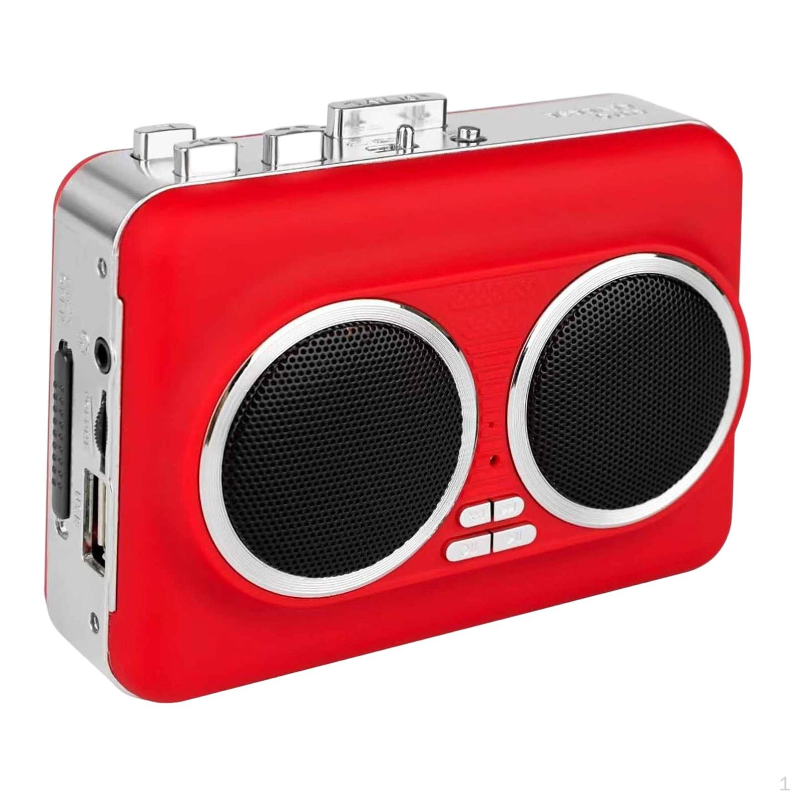 Speaker Stereo Cassette Player, USB to MP3 Converter with Headphone Jack for Office Or Use червоний
Speaker Stereo Cassette Player, USB to MP3 Converter with Headphone Jack for Office Or Use червоний