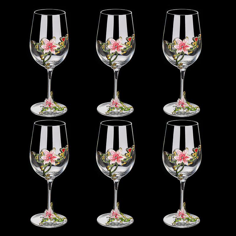 Shangqi Enamel Rose Lily Wine Goblet Set
Shangqi Enamel Rose Lily Wine Goblet Set