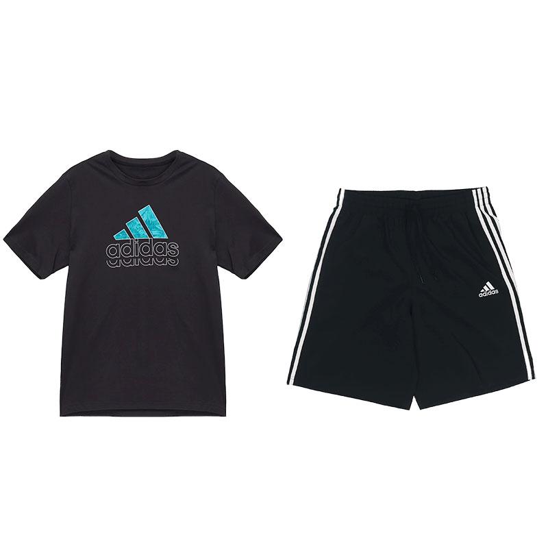 Adidas Crew Neck Pullover Short Sleeve Top And Solid Color Drawstring Shorts Casual Sports Set Men Sets Black JE3202+GL0022 L
Adidas Crew Neck Pullover Short Sleeve Top And Solid Color Drawstring Shorts Casual Sports Set Men Sets Black JE3202+GL0022 L