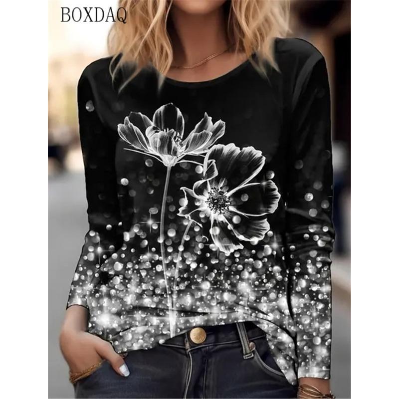 Женские футболки с градиентным цветочным узором и принтом тай-дай, весна-осень, с длинным рукавом, 3D-принт, уличный стиль, женская футболка, повседневные топы 6XL
Женские футболки с градиентным цветочным узором и принтом тай-дай, весна-осень, с длинным рукавом, 3D-принт, уличный стиль, женская футболка, повседневные топы 6XL