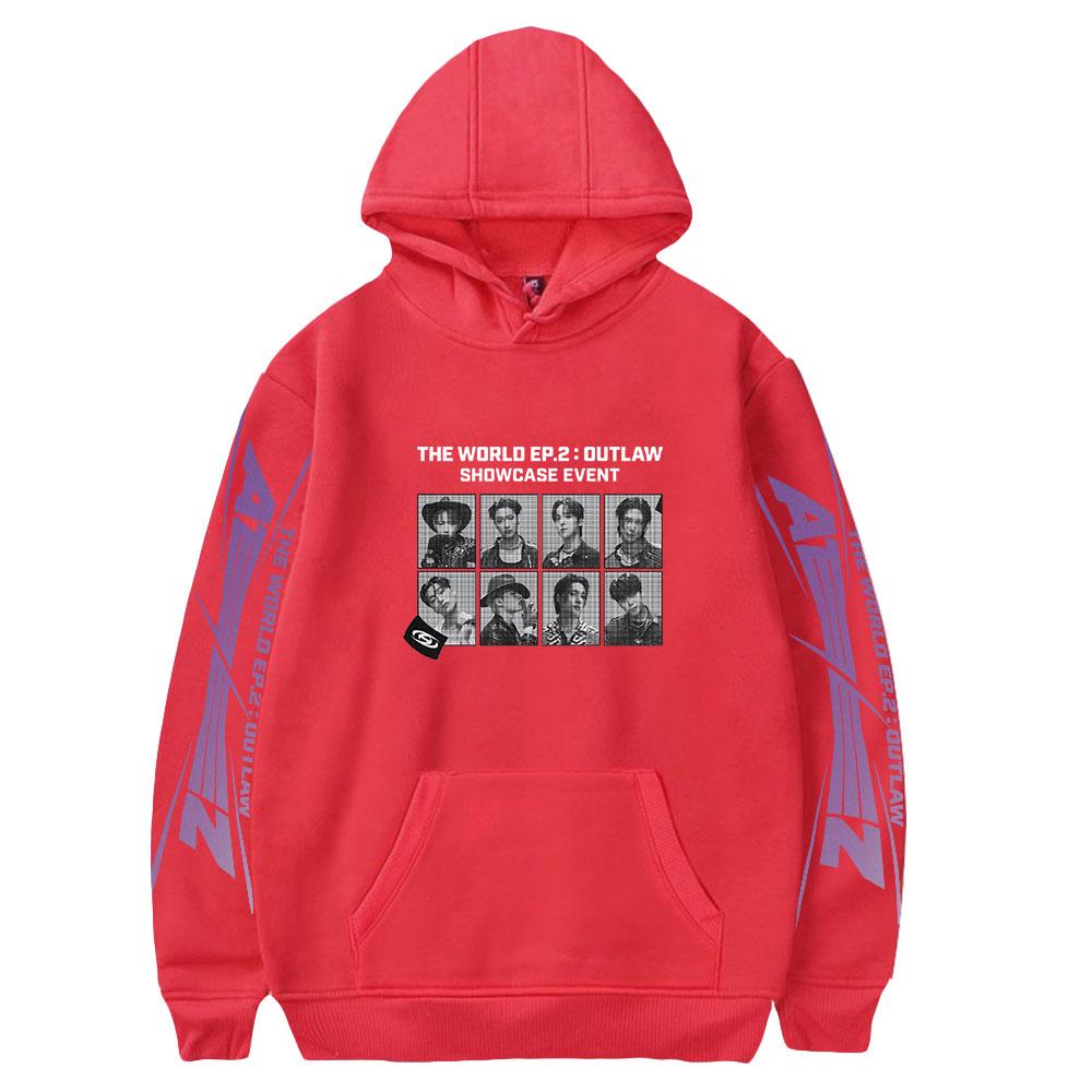 THE WORLD EP.2 OUTLAW Kpop Hoodies Graphic Printed Sweatshirts Casual Long Sleeve Tops for Men Women XXS червоний
THE WORLD EP.2 OUTLAW Kpop Hoodies Graphic Printed Sweatshirts Casual Long Sleeve Tops for Men Women XXS червоний