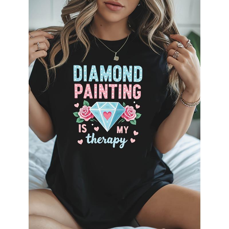 Diamond Painting Hobby Graphic Print T - Shirt Women s Spring - Summer Short - Sleeve Crew - Neck Casual T - Shirt, Daily Leisure, Holiday Gift 4XL чорний
Diamond Painting Hobby Graphic Print T - Shirt Women s Spring - Summer Short - Sleeve Crew - Neck Casual T - Shirt, Daily Leisure, Holiday Gift 4XL чорний
