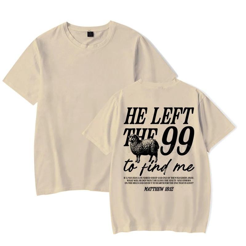 Faith Based TShirt for Unisex Women Left The 99 Graphic Tee Christian Bible Verse Inspirational Jesus Top Short Sleeve TShirt 4XL
Faith Based TShirt for Unisex Women Left The 99 Graphic Tee Christian Bible Verse Inspirational Jesus Top Short Sleeve TShirt 4XL