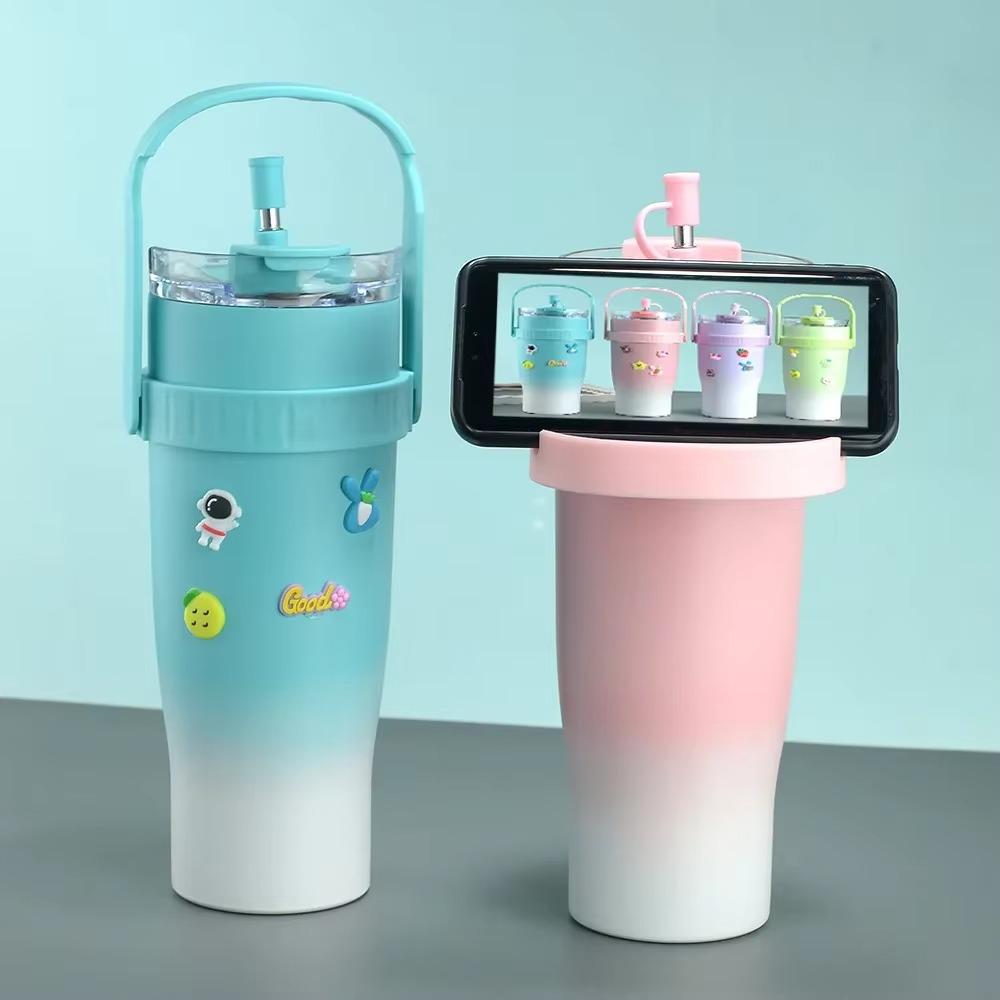 Large-capacity Vacuum Insulated Tumbler 1200ML Insulated Straw Cup Gifts Water Bottle фіолетовий
Large-capacity Vacuum Insulated Tumbler 1200ML Insulated Straw Cup Gifts Water Bottle фіолетовий