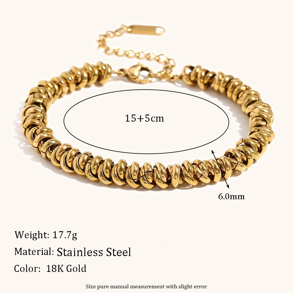 La.Muses Circular Gold Silver Dual Color Mixed Bead Stainless Steel Necklaces For Women Jewelry Waterproof Accessory Gift
La.Muses Circular Gold Silver Dual Color Mixed Bead Stainless Steel Necklaces For Women Jewelry Waterproof Accessory Gift