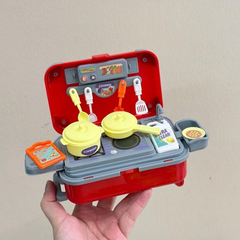 Cooking Kits Children s Play House Simulation Pretend Play Kit Suitcase Kitchen Toys Girls Boys червоний
Cooking Kits Children s Play House Simulation Pretend Play Kit Suitcase Kitchen Toys Girls Boys червоний