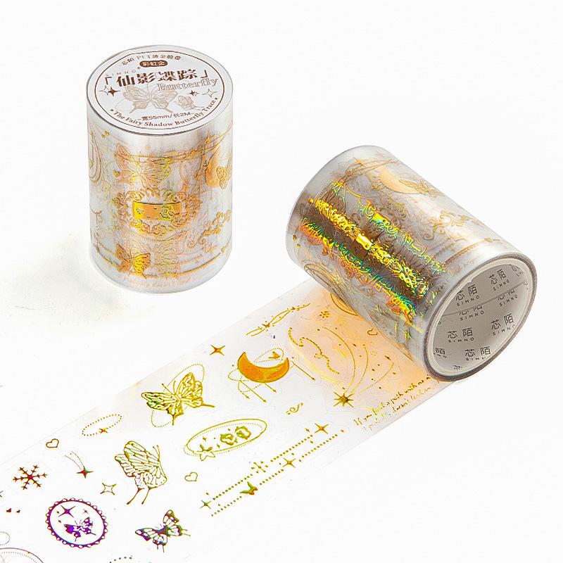 5.5*200cm 1roll Metallic PET Tape for Journaling, Laser Gold/Silver Decorative Stickers, DIY Scrapbook Washi Supplies
5.5*200cm 1roll Metallic PET Tape for Journaling, Laser Gold/Silver Decorative Stickers, DIY Scrapbook Washi Supplies