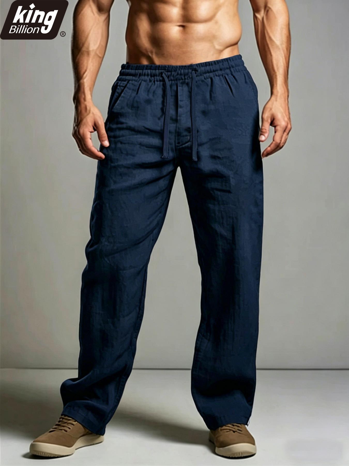 Men s Linen Cotton Blend Pants — Adjustable Drawstring Waist, Baggy Straight Leg, Soft Breathable Casual Summer Trousers, Black XXXL темно-синього кольору
Men s Linen Cotton Blend Pants — Adjustable Drawstring Waist, Baggy Straight Leg, Soft Breathable Casual Summer Trousers, Black XXXL темно-синього кольору