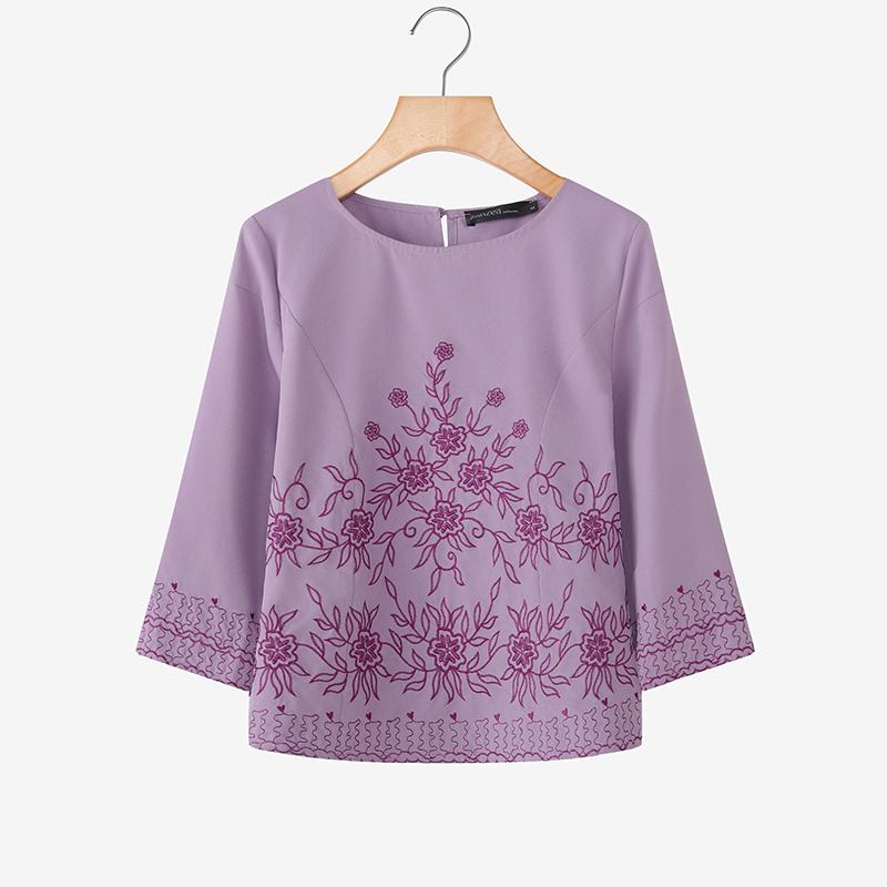 ZANZEA Жіноча повсякденна блузка з круглим вирізом, рукавом 3/4, вільного крою, з вишивкою 5XL фіолетовий
ZANZEA Жіноча повсякденна блузка з круглим вирізом, рукавом 3/4, вільного крою, з вишивкою 5XL фіолетовий