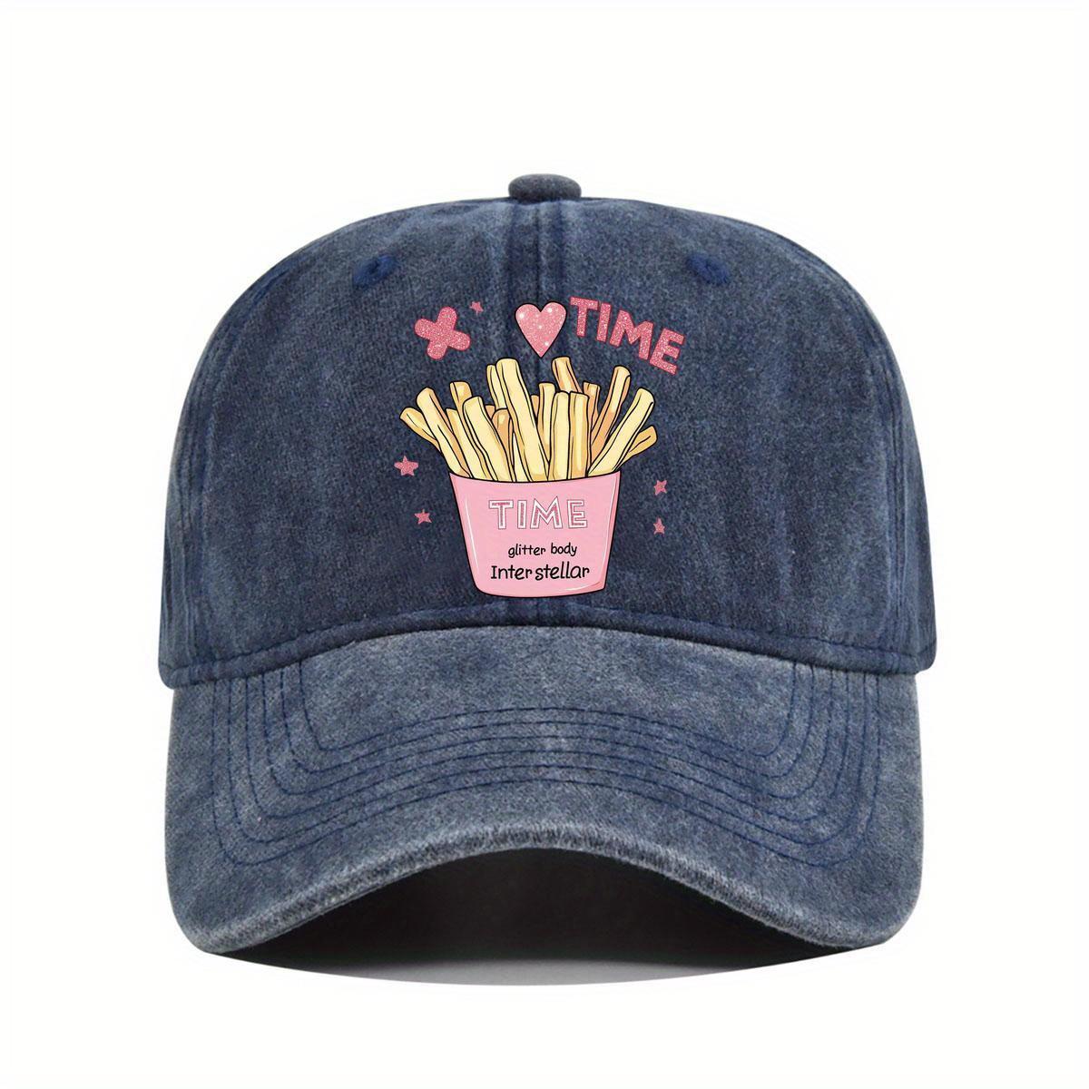 French Fries Time Graphic Print Washed Baseball Cap Unisex Polyester Outdoor Adjustable Sports Hat One Size темно-синий
French Fries Time Graphic Print Washed Baseball Cap Unisex Polyester Outdoor Adjustable Sports Hat One Size темно-синий