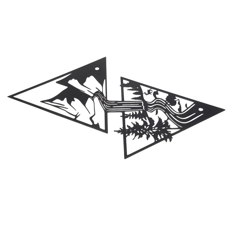 ABUL-Scenery Theme Decor Wall Art Decorations Mountain Metal Wall Decor Wall Sign Metal Wall Gift Triangle Wall Art For Room чорний
ABUL-Scenery Theme Decor Wall Art Decorations Mountain Metal Wall Decor Wall Sign Metal Wall Gift Triangle Wall Art For Room чорний
