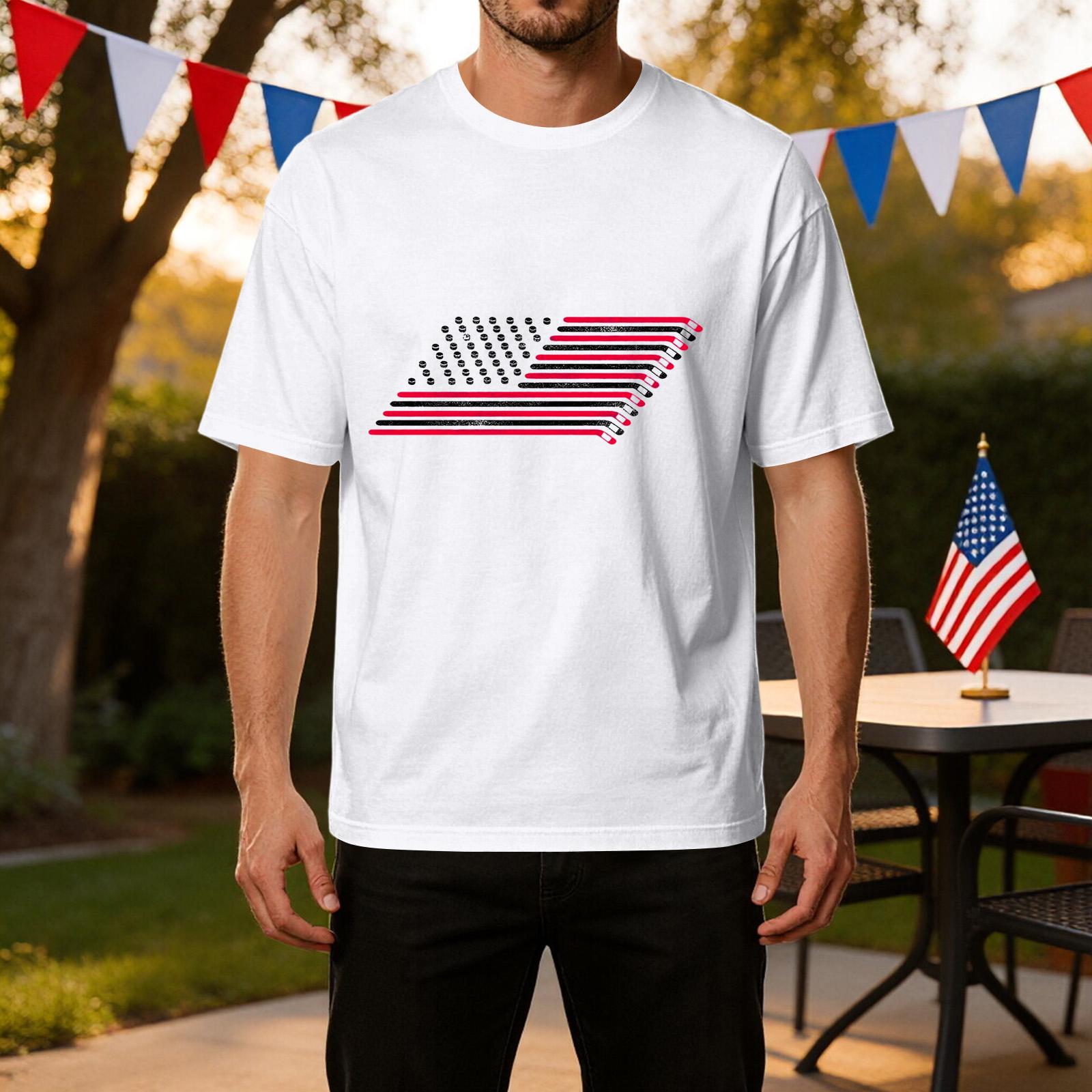 Men s Independence Day Flag Print Casual Sports Ice Silk T-Shirt Short Sleeve Crew Neck Lightweight Breathable Summer Top XL білий
Men s Independence Day Flag Print Casual Sports Ice Silk T-Shirt Short Sleeve Crew Neck Lightweight Breathable Summer Top XL білий
