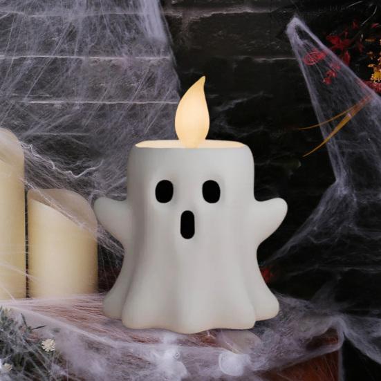 Yousheng Halloween Ghost Candle Light Resin Flickering Flameless LED Ghost Candlestick Table Centerpiece Home Office Party Holiday Decor білий
Yousheng Halloween Ghost Candle Light Resin Flickering Flameless LED Ghost Candlestick Table Centerpiece Home Office Party Holiday Decor білий