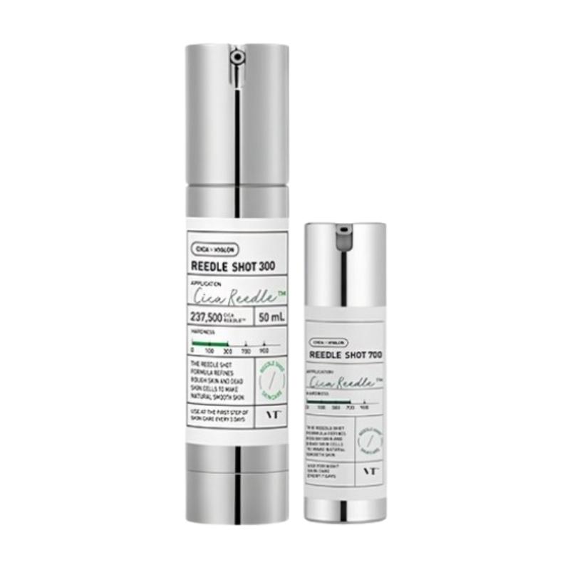 VT Cosmetics Reedle Shot 300 50ml + 700 10ml Set – Cica Reedle Skin Booster Set for Texture, Moisture & Night Care set(50ml + 10ml)
VT Cosmetics Reedle Shot 300 50ml + 700 10ml Set – Cica Reedle Skin Booster Set for Texture, Moisture & Night Care set(50ml + 10ml)
