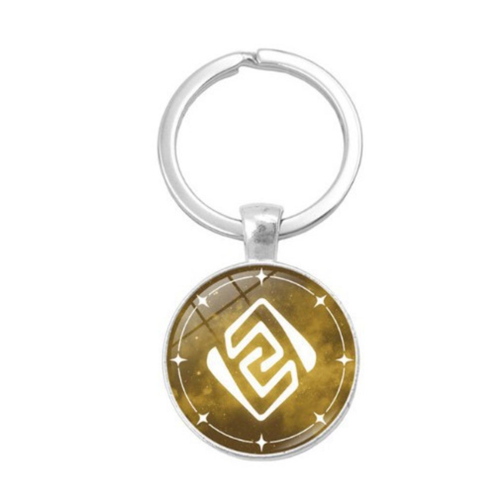 Round Alloy Keychain Pendant with Geometric Print Metal Key Ring for Bag Accessories and Key Organization One Size
Round Alloy Keychain Pendant with Geometric Print Metal Key Ring for Bag Accessories and Key Organization One Size