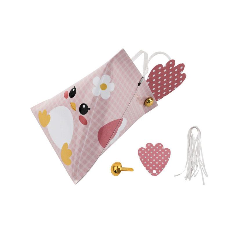 Easter Theme Triangular Animal Gift Box Chicken Rabbit Model Holiday Candy Gift Packaging Box
Easter Theme Triangular Animal Gift Box Chicken Rabbit Model Holiday Candy Gift Packaging Box