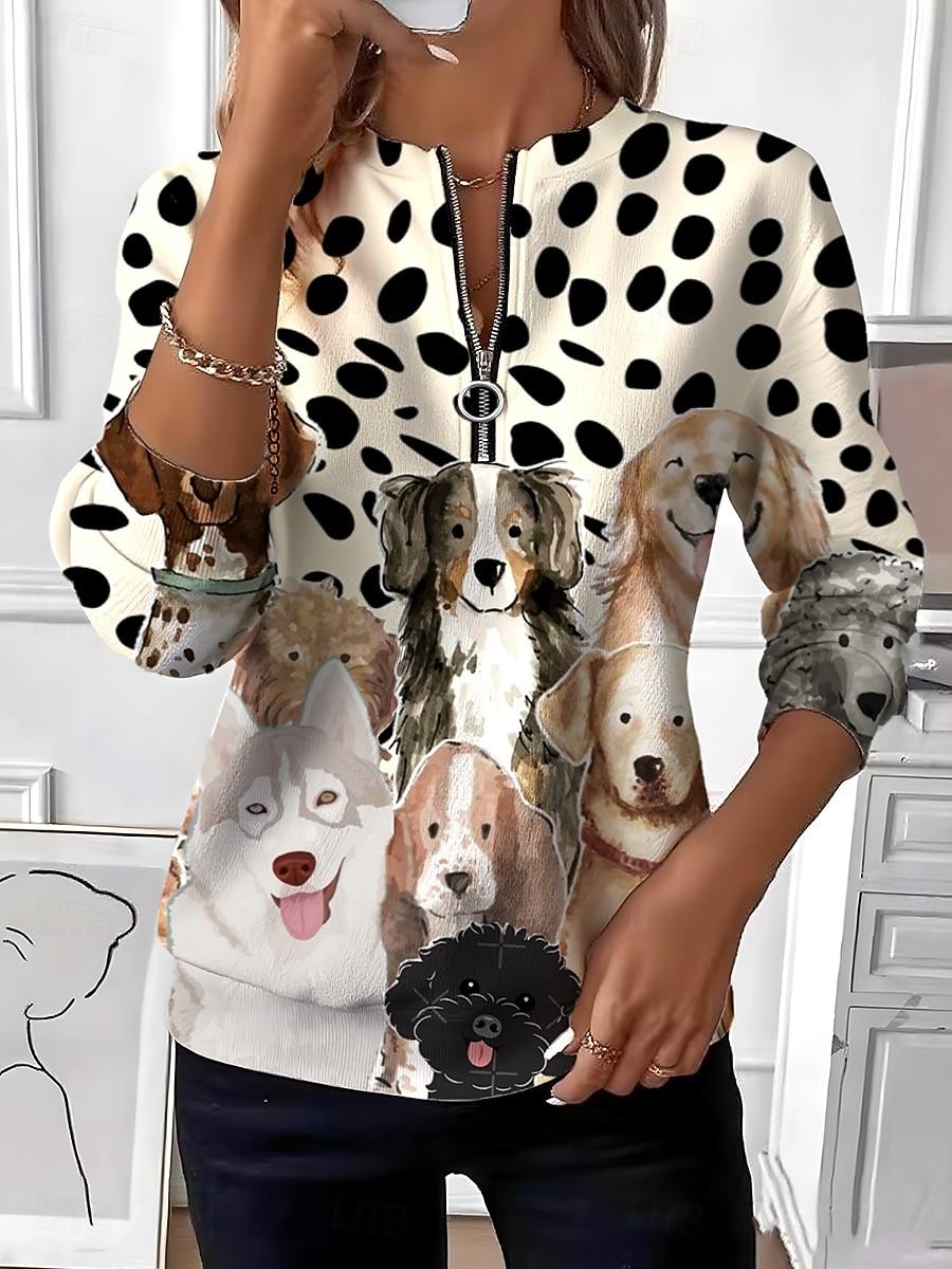 Women s Pullover Sweatshirt Zip Up Sweatshirts Graphic Animal Fashion Casual Long Sleeve Crew Neck Regular Tops Street Dailywear 2XL
Women s Pullover Sweatshirt Zip Up Sweatshirts Graphic Animal Fashion Casual Long Sleeve Crew Neck Regular Tops Street Dailywear 2XL