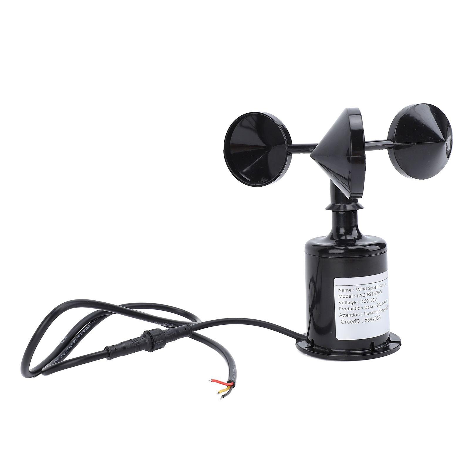Wind Speed Sensor, 3 Cups Ultrasonic Anemometer High Accuracy with 0.8m Extendable Cable, Wind Speed Detector for Greenhouses Weather Stations Ships
Wind Speed Sensor, 3 Cups Ultrasonic Anemometer High Accuracy with 0.8m Extendable Cable, Wind Speed Detector for Greenhouses Weather Stations Ships