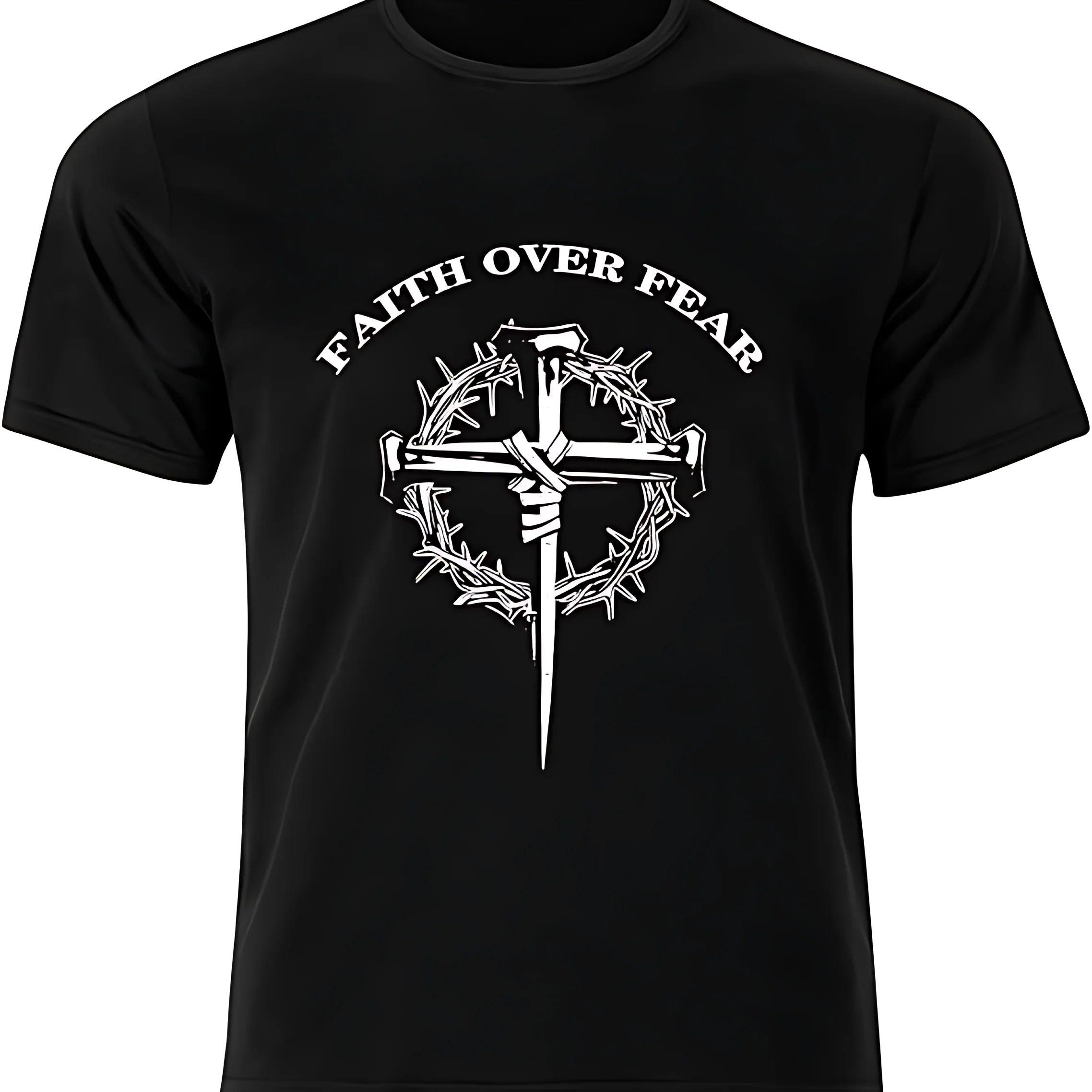 Christian Jesus Graphic Tees T Shirts for Men Faith Over Fear TShirt Funny Gifts for Men lwf 180g S
Christian Jesus Graphic Tees T Shirts for Men Faith Over Fear TShirt Funny Gifts for Men lwf 180g S