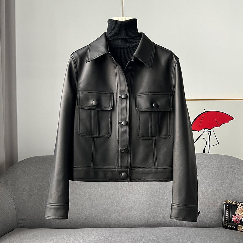 Весенняя новинка, короткая куртка из натуральной кожи, женская куртка из овчины с квадратным воротником, рабочая куртка из натуральной кожи 2XL
Весенняя новинка, короткая куртка из натуральной кожи, женская куртка из овчины с квадратным воротником, рабочая куртка из натуральной кожи 2XL