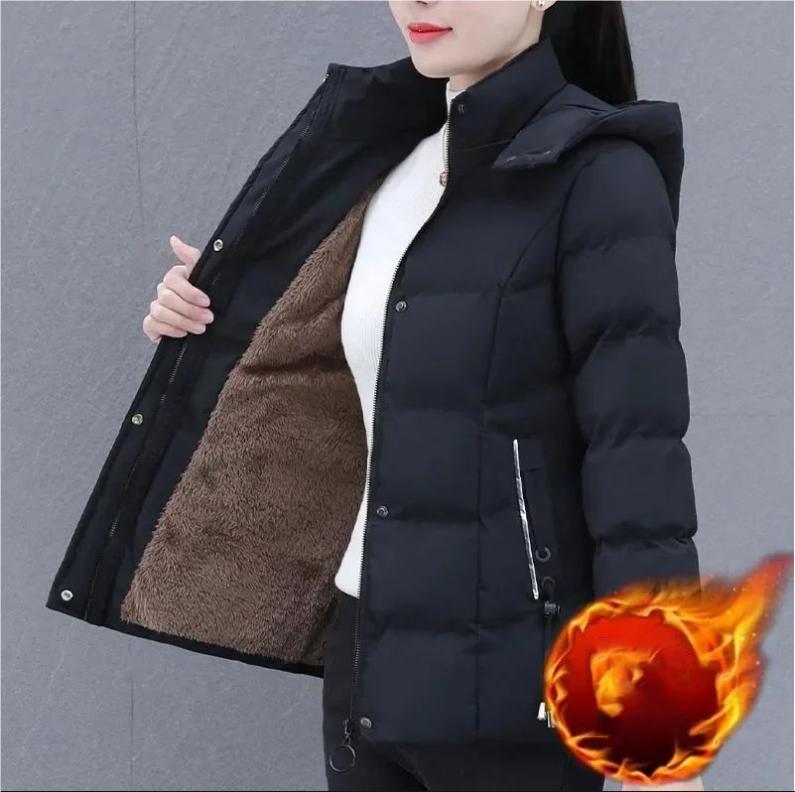 Женская куртка с хлопковой подкладкой и плюшевой подкладкой, осенне-зимнее пальто, корейская мода, повседневная теплая женская куртка S чёрный
Женская куртка с хлопковой подкладкой и плюшевой подкладкой, осенне-зимнее пальто, корейская мода, повседневная теплая женская куртка S чёрный