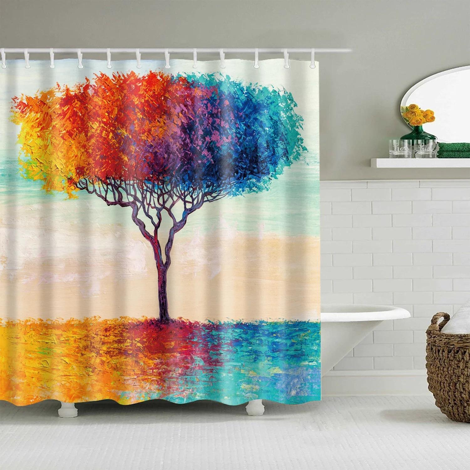 Plant Flowers Trees Green Leaves Bathroom Shower Curtains Frabic Waterproof Polyester Bath Curtain With 12 Hooks W60H190(CM)-1 Pcs
Plant Flowers Trees Green Leaves Bathroom Shower Curtains Frabic Waterproof Polyester Bath Curtain With 12 Hooks W60H190(CM)-1 Pcs
