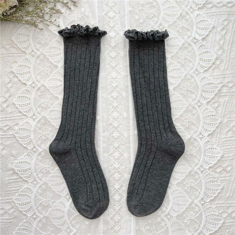 Girls Knee High Socks Baby Kids Toddlers Ruffle Long Soft Cotton Sock Lace Flower Children School Socks 0-1Years(S) темно-сірий колір
Girls Knee High Socks Baby Kids Toddlers Ruffle Long Soft Cotton Sock Lace Flower Children School Socks 0-1Years(S) темно-сірий колір