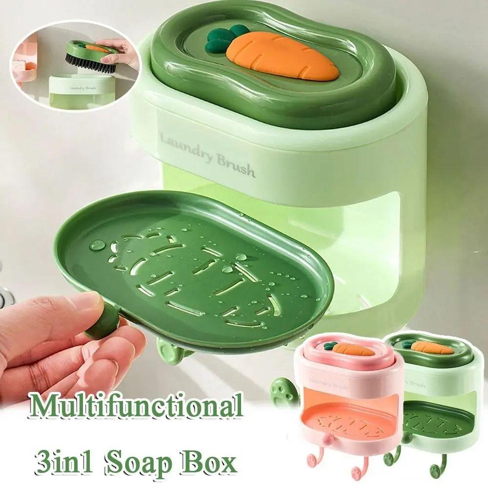 Carrot Soap Holder Back Scrubber Kit Wall Mount Drain Water Soap Shelf Bathroom Soap Dish Balcony зелений
Carrot Soap Holder Back Scrubber Kit Wall Mount Drain Water Soap Shelf Bathroom Soap Dish Balcony зелений