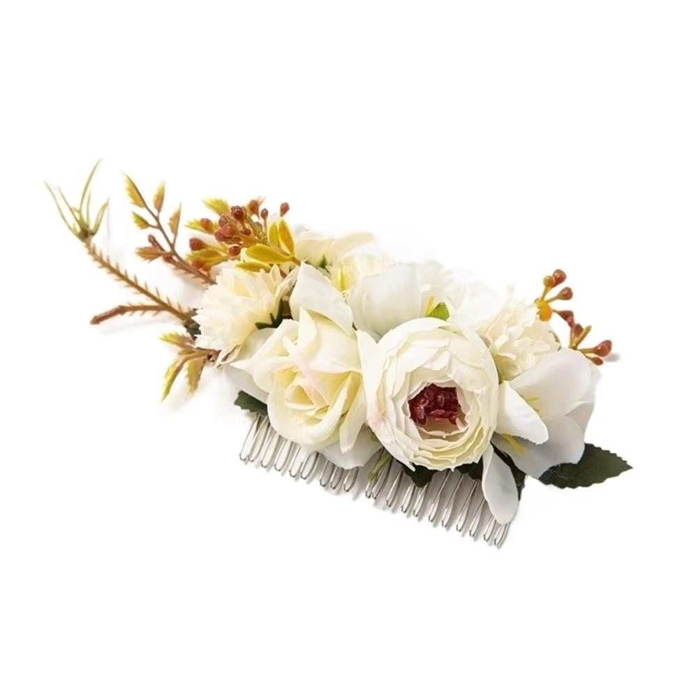 Cloth Floral Hair Comb Headwear Hair Accessories Bohemian Bridal Hairpin Bridesmaid White
Cloth Floral Hair Comb Headwear Hair Accessories Bohemian Bridal Hairpin Bridesmaid White