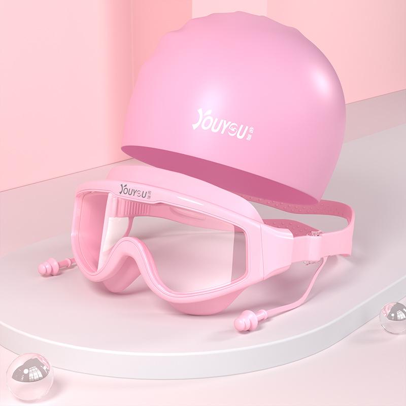 Women s waterproof anti-fog prescription swimming goggles, large-frame swimming glasses, men s professional diving cap and goggles set Transparent Powder+Silico
Women s waterproof anti-fog prescription swimming goggles, large-frame swimming glasses, men s professional diving cap and goggles set Transparent Powder+Silico