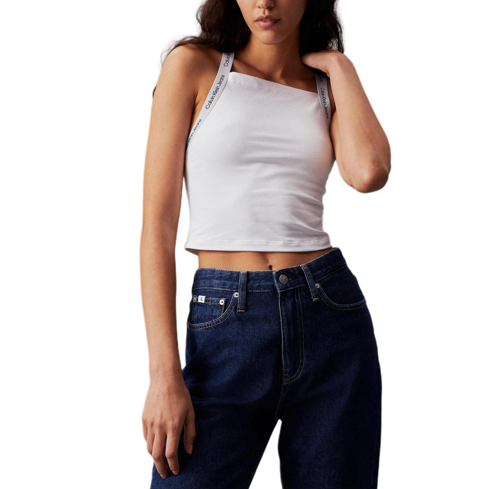 Calvin Klein Jeans Iconic Elastic Trim Fitted Crop Tank Top Women tops Bright-White J20J223110-YAF M
Calvin Klein Jeans Iconic Elastic Trim Fitted Crop Tank Top Women tops Bright-White J20J223110-YAF M