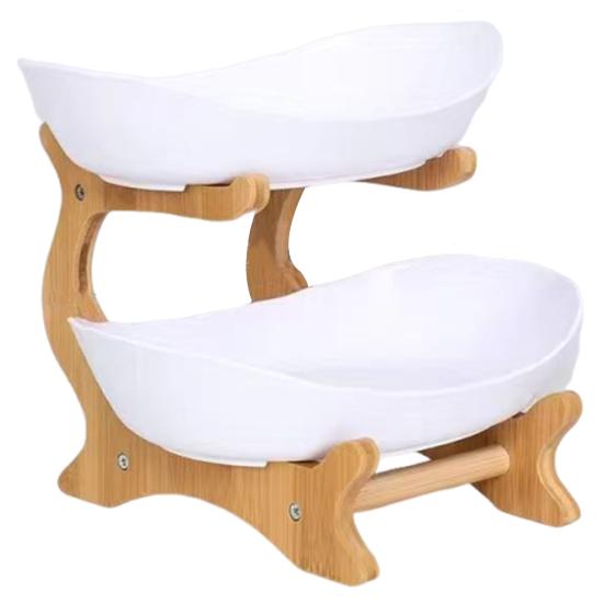 Storage Tray with Stable Wood Frame Elegant Modern Oval Design Tray Space-Saving Organizer 2-Layers
Storage Tray with Stable Wood Frame Elegant Modern Oval Design Tray Space-Saving Organizer 2-Layers