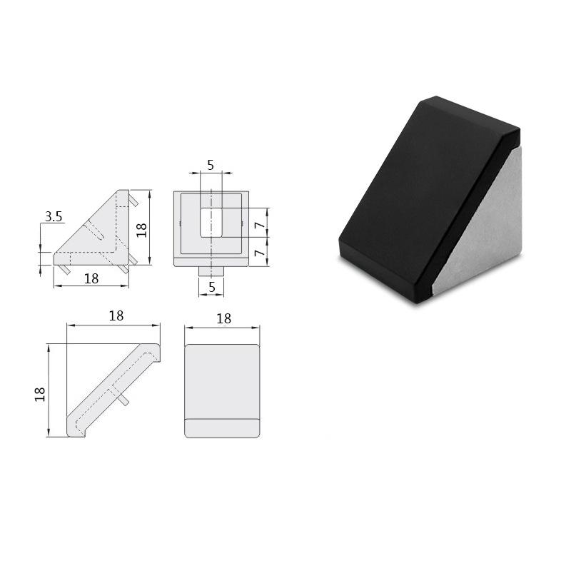 10Pcs Covered aluminum corner code 203040 Right angle fixed connection 4040 corner pieces Aluminum profile accessories
10Pcs Covered aluminum corner code 203040 Right angle fixed connection 4040 corner pieces Aluminum profile accessories